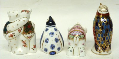 Lot 131 - Royal Crown Derby Paperweights