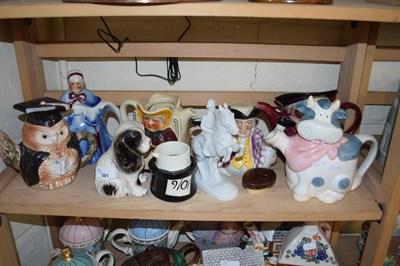 Lot 501 - MIXED LOT: VARIOUS ASSORTED  NOVELTY TEAPOTS