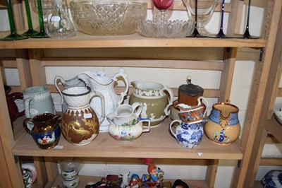 Lot 505 - MIXED LOT:  VARIOUS VICTORIAN AND LATER JUGS