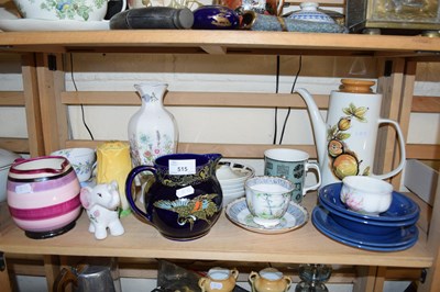 Lot 515 - MIXED LOT:  VARIOUS ASSORTED CERAMICS TO...