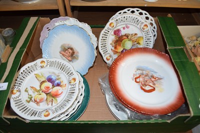 Lot 517 - MIXED LOT:  LUSTRE DECORATED RIBBON PLATES,...