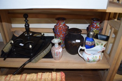 Lot 521 - MIXED LOT: VARIOUS ASSORTED VASES, SUGAR...