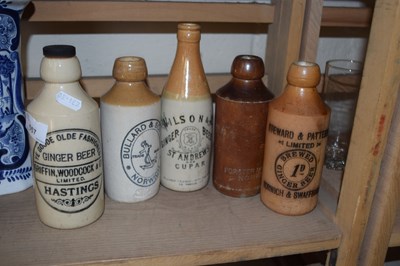 Lot 557 - MIXED LOT:  GINGER BEER BOTTLES