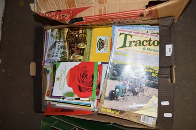 Lot 580 - ONE BOX VARIOUS MAGAZINES, PAMPHLETS ETC TO...