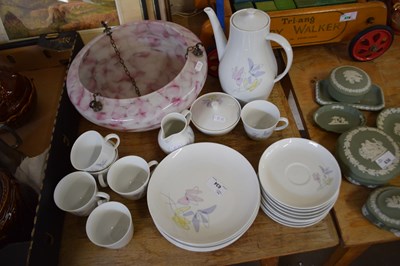 Lot 634 - FURSTENBERG VIOLA PATTERN COFFEE SET