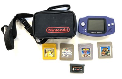 Lot 142 - A Gameboy Advance in a Nintendo branded case,...
