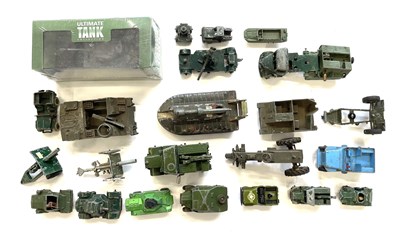 Lot 48 - A quantity of unboxed die-cast military...