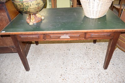 Lot 314 - EARLY 20TH CENTURY OAK WRITING TABLE WITH...