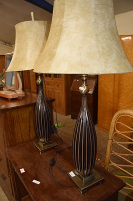 Lot 322 - PAIR OF MODERN TABLE LAMPS