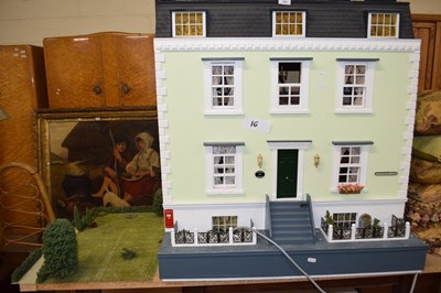 Lot 323 - A LARGE CONTEMPORARY DOLLS HOUSE MARKED TO THE...