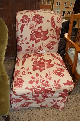 Lot 327 - NINA CAMPBELL FLORAL UPHOLSTERED SIDE CHAIR