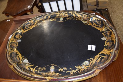 Lot 344 - JENENS & BETTRIDGE VICTORIAN OVAL PAPIER MACHE...