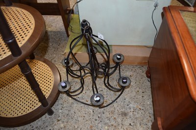 Lot 381 - MODERN IRON HANGING CANDLE HOLDER