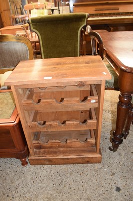 Lot 383 - STAINED PINE WINE RACK