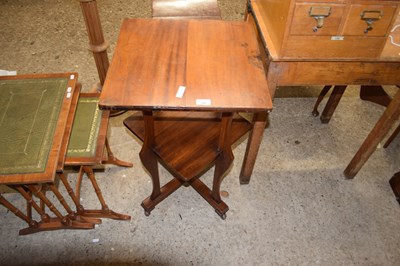 Lot 386 - MAHOGANY TWO TIER OCCASIONAL TABLE OF UNUSUAL...