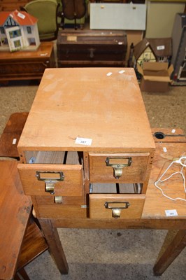 Lot 387 - LIBRACO OF LONDON FOUR DRAWER CARD FILING CABINET