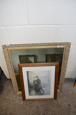 Lot 394 - GILT FRAMED PRINT PLUS ONE OTHER (2)