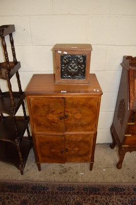 Lot 398 - EARLY 20TH CENTURY WALNUT VENEERED FOUR DOOR...