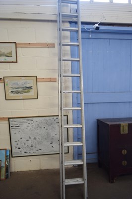 Lot 732 - ALUMINIUM DOUBLE LADDER