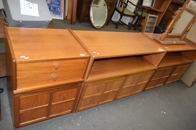 Lot 750 - NATHAN TEAK PAIR OF TWO DOOR CABINETS AND A...