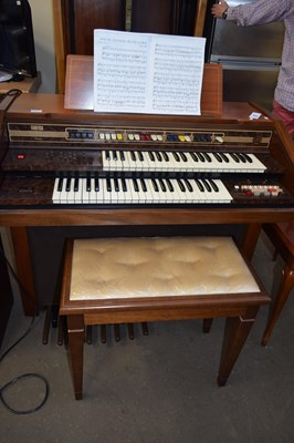 Lot 763 - FARFISA PRADO ELECTRIC ORGAN WITH STOOL