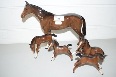 Lot 80 - COLLECTION OF VARIOUS ROYAL DAULTON HORSE AND...