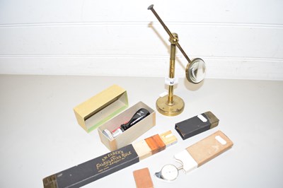 Lot 92 - MIXED LOT: TABLE MAGNIFIER, VINTAGE SLIDE RULE,...