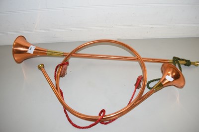 Lot 126 - TWO COPPER HORNS