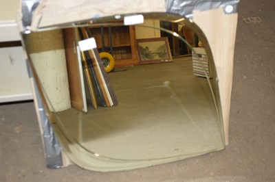 Lot 796 - RETRO BEVELLED ABSTRACT WALL MIRROR