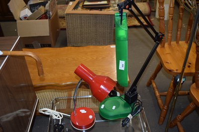 Lot 806 - TWO ADJUSTABLE DESK LAMPS