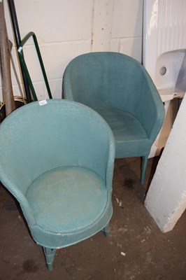 Lot 822 - TWO LLOYD LOOM STYLE CHAIRS