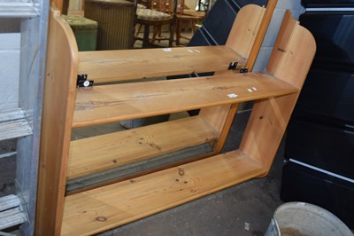 Lot 831 - MODERN PINE TWO TIER SHELF