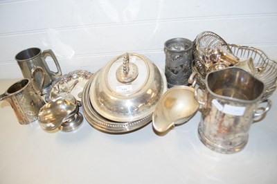 Lot 135 - MIXED LOT: VARIOUS ASSORTED SILVER PLATED...