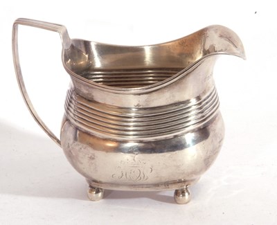 Lot 48 - George III silver cream jug of typical form...