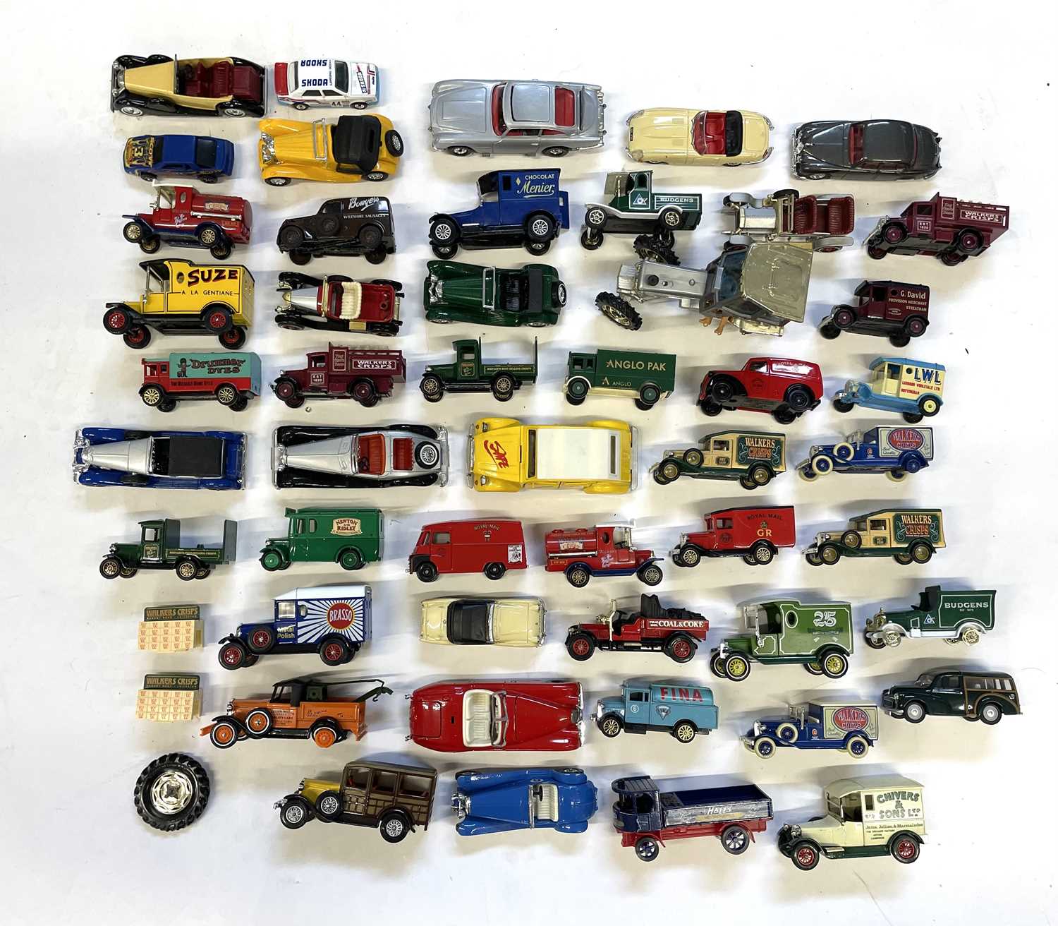 Lot 52 - A quantity of unboxed die-cast vehicles, to...