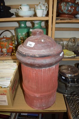 Lot 570 - LARGE CYLINDRICAL STORAGE JAR