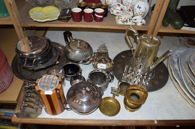 Lot 574 - MIXED LOT:  VARIOUS ASSORTED SILVER PLATED...