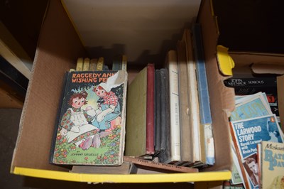 Lot 606 - ONE BOX OF BOOKS - VINTAGE CHILDRENS INTEREST