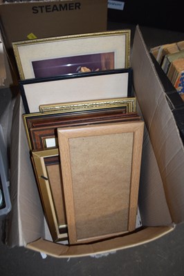 Lot 641 - ONE BOX OF VARIOUS PRINTS, PICTURE FRAMES ETC