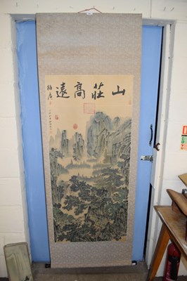 Lot 666 - CONTEMPORARY CHINESE SCROLL PICTURE DEPICTING...