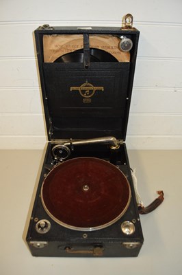 Lot 56 - VINTAGE COLUMBIA PORTABLE RECORD PLAYER...