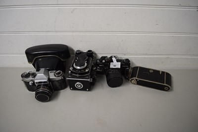 Lot 66 - MIXED LOT OF CAMERAS COMPRISING A MINOLTA AUTO...