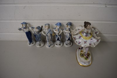 Lot 72 - NAPLES PORCELAIN FIGURE OF A DANCING LADY...