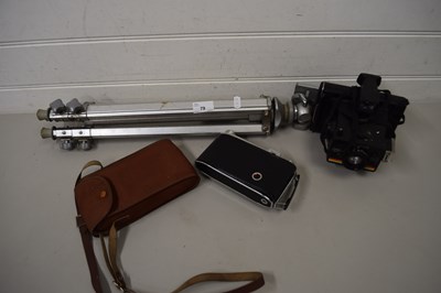 Lot 79 - CAMERA TRIPOD PLUS VINTAGE POLAROID AND KODAK...