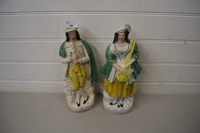 Lot 80 - PAIR OF STAFFORDSHIRE FIGURES