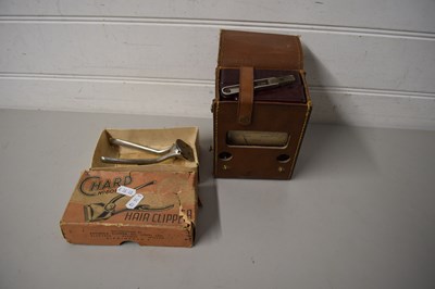 Lot 96 - VINTAGE LEATHER CASED AMP METER TOGETHER WITH...