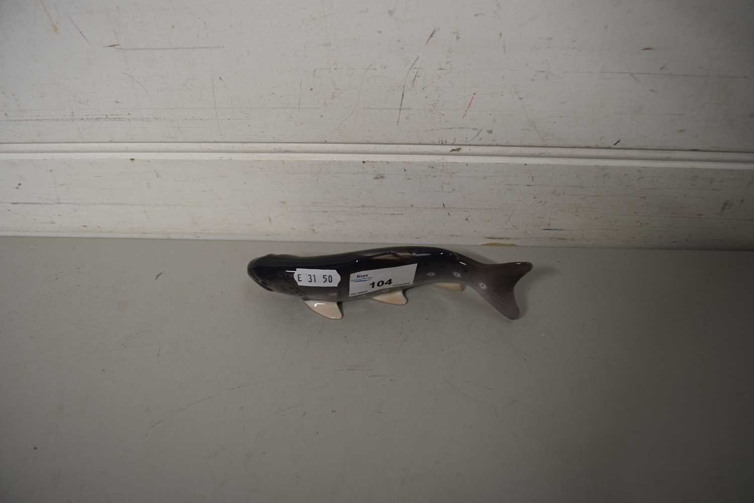 Lot 104 COPENHAGEN MODEL OF A TROUT