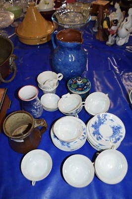 Lot 132 - MIXED LOT: JAPANESE TEA WARES, PALESTINE...