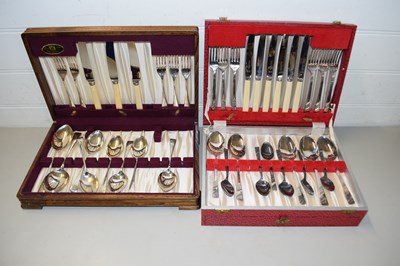Lot 134 - TWO CASES OF CUTLERY