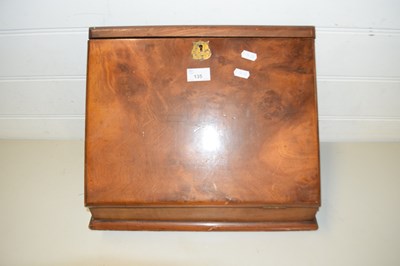 Lot 135 - WEDGE FORMED DESK TOP STATIONERY CABINET WITH...